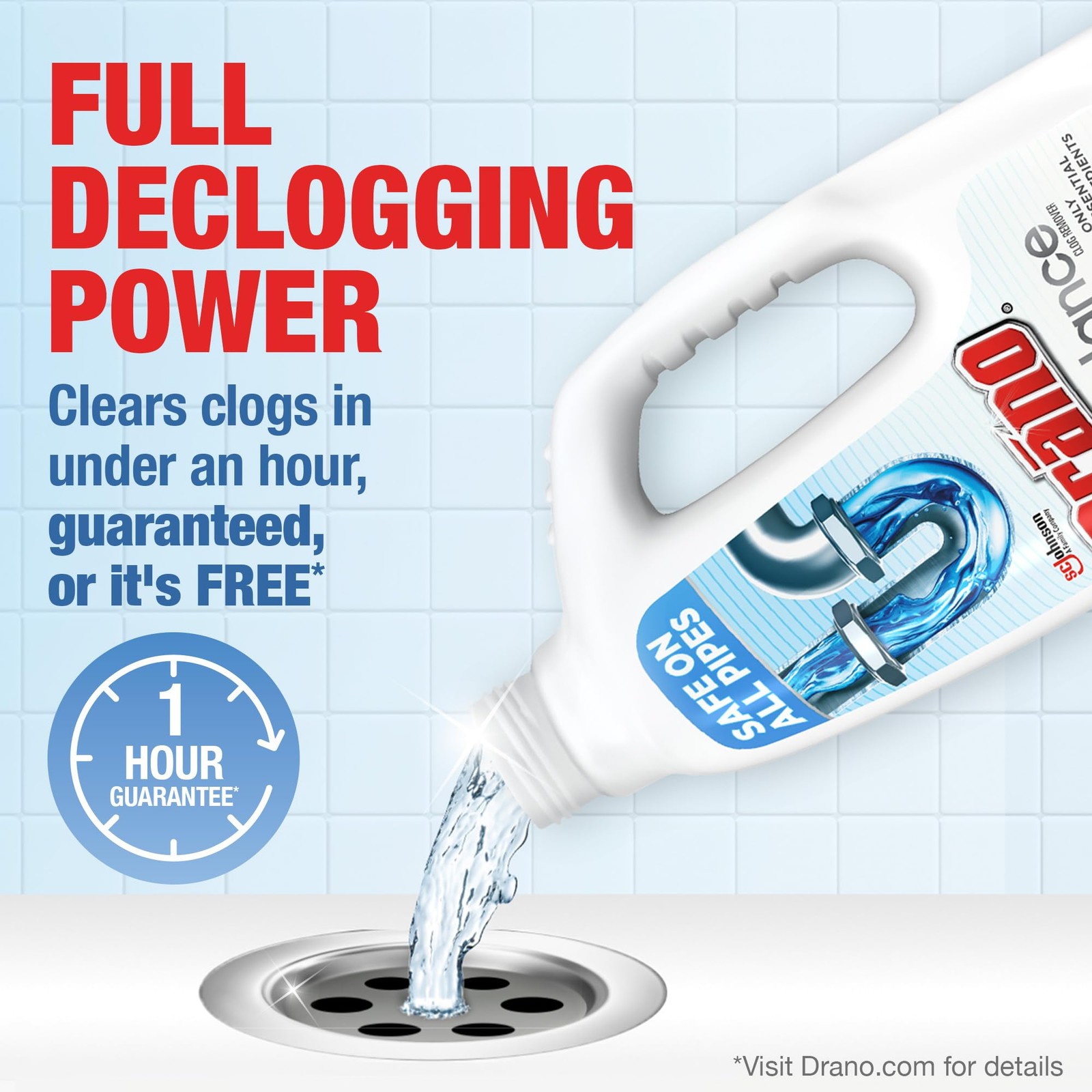 Drano Balance Drain Clog Remover and Cleaner, 32 Fl Oz (Pack of 1)