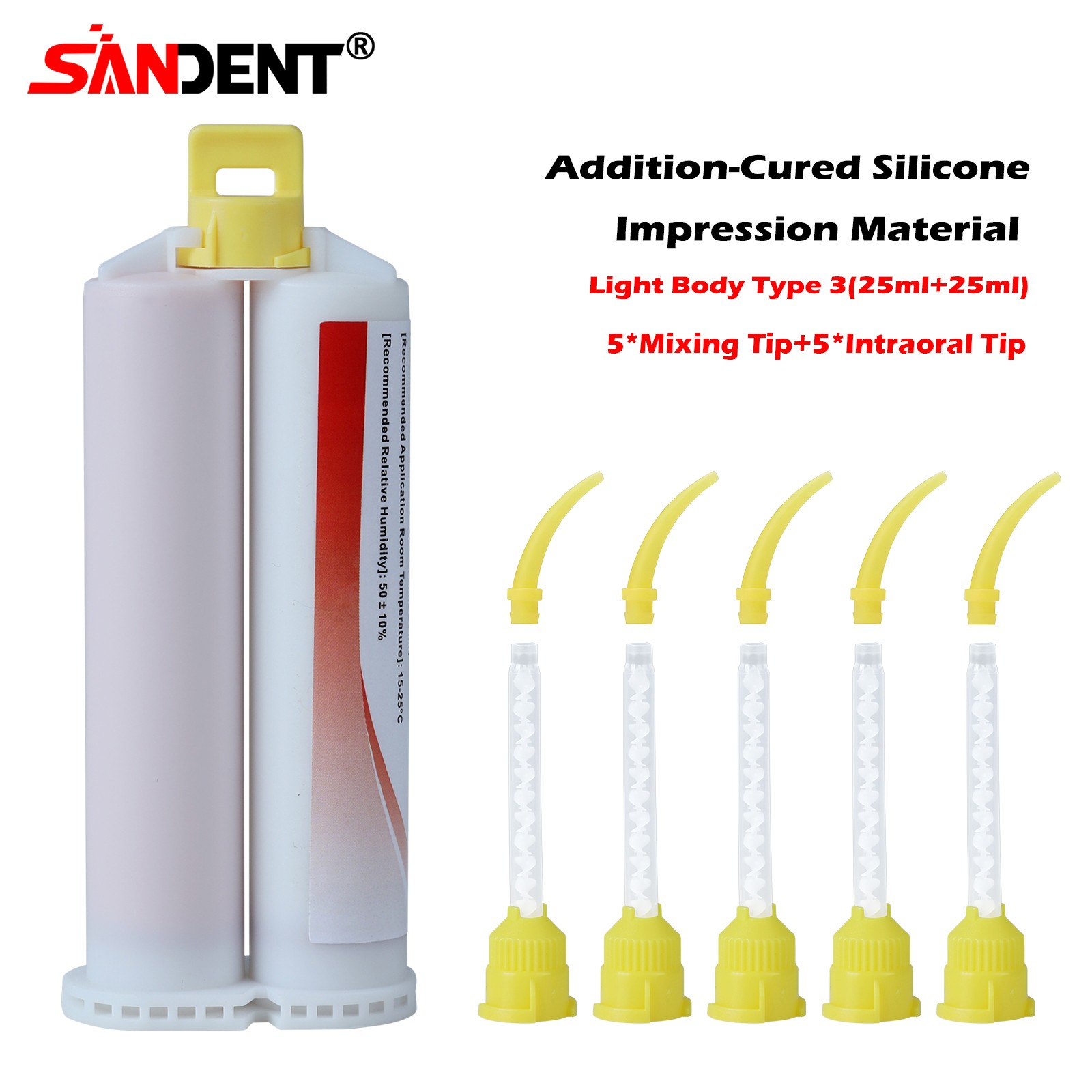 Dental LIGHT BODY REGULAR Set VPS PVS VPS Impression Material 50ML Cartridges