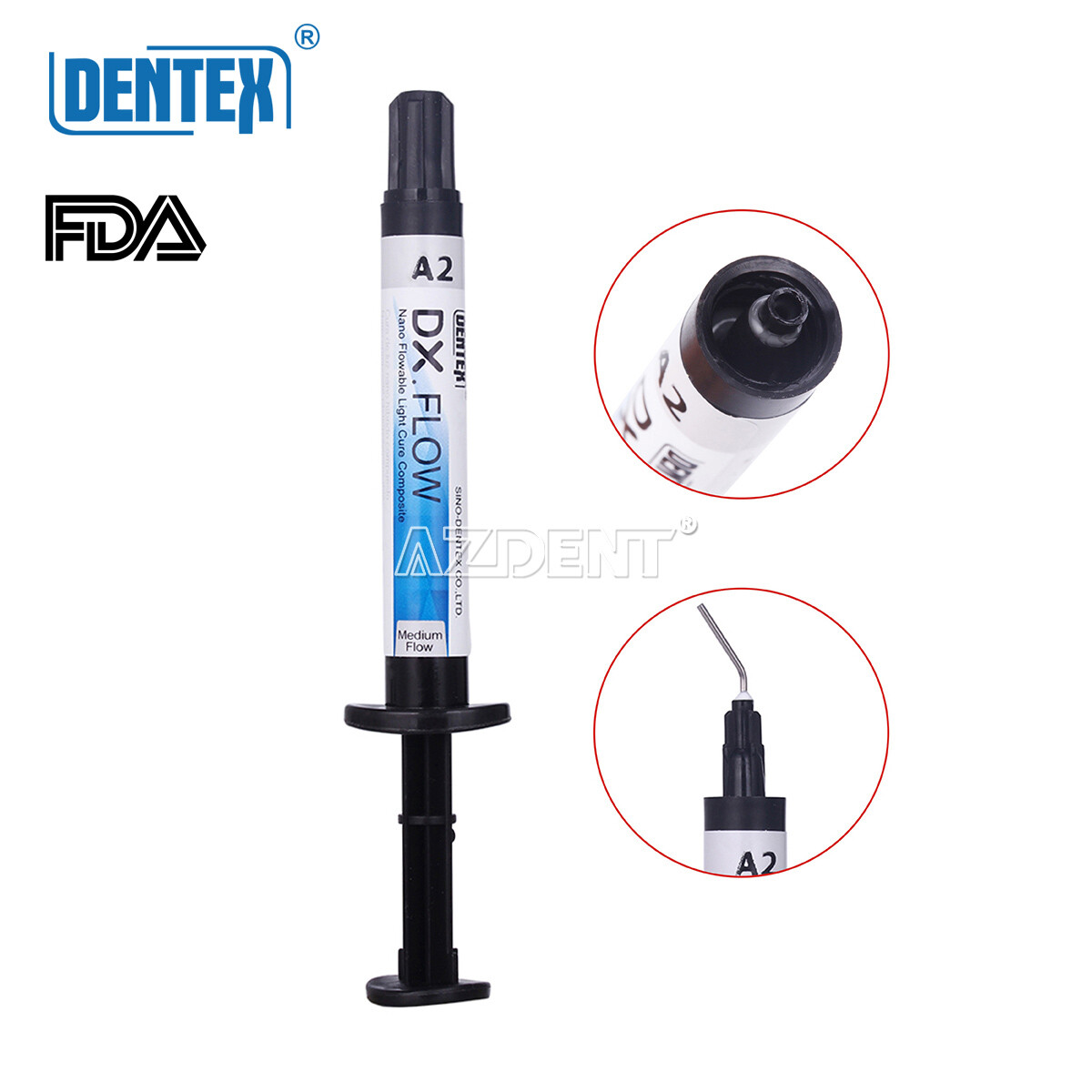 DENTEX Flowable Light Cure Composite Resin /Etching Gel/Bonding Adhesive