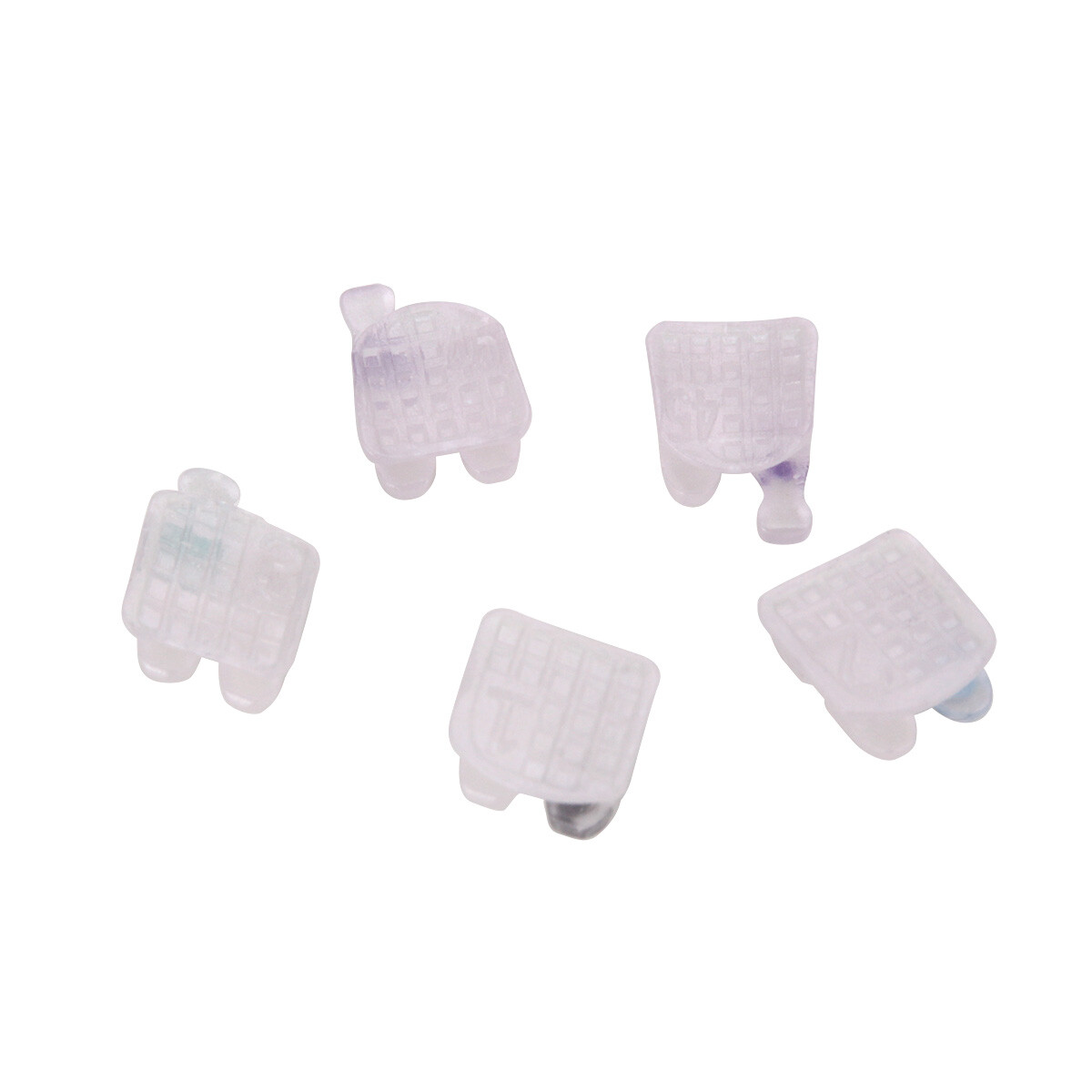AZDENT Dental Orthodontic Ceramic Bracket Braces MBT /Roth 018 /0.022 Hooks 345