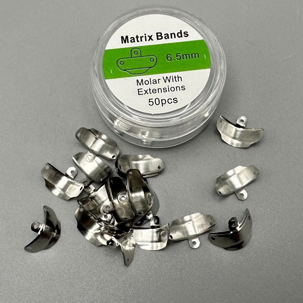 Dental Nickel Titanium Clamping Ring Matrix Bands Sectional Contoured Matrix