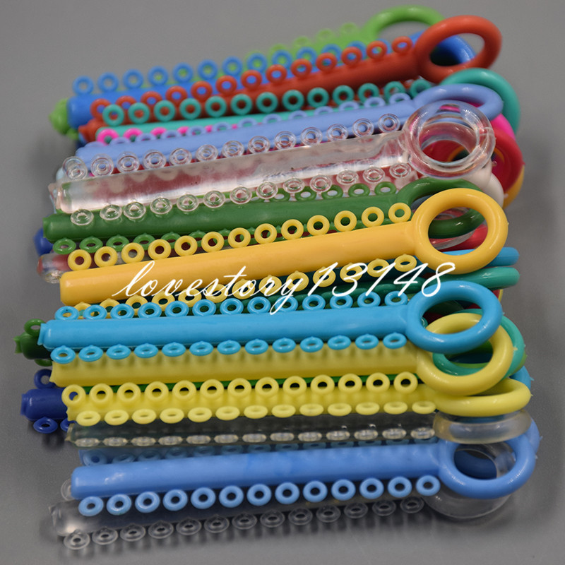1 Bag(1040 Pcs)Dental Orthodontic Elastic Ligature Tie Colorful Mixed 37 Colors