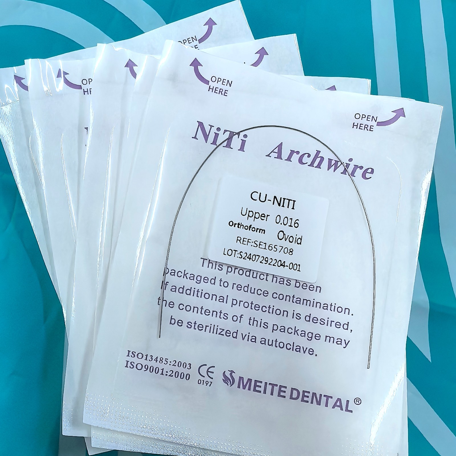 10Bags Dental Orthodontic Super Elastic Arch Wires Copper Cu-NiTi ROUND Form