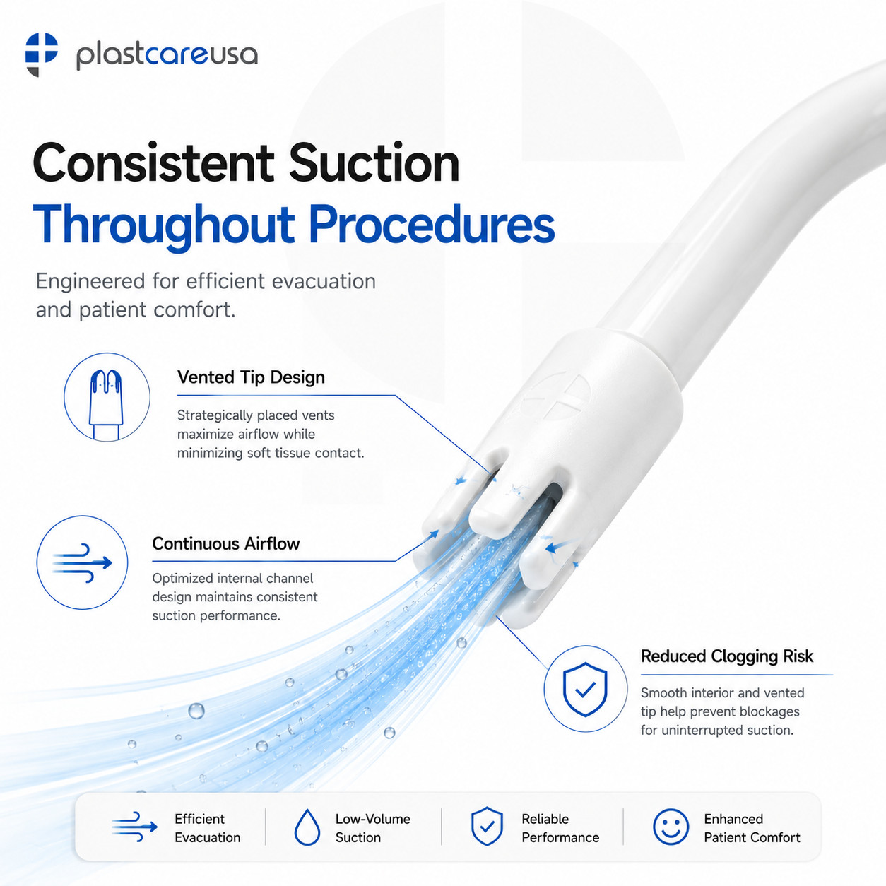 100 (1 Bag) Saliva Ejectors Ejector White Dental, Suction Tips, Disposable
