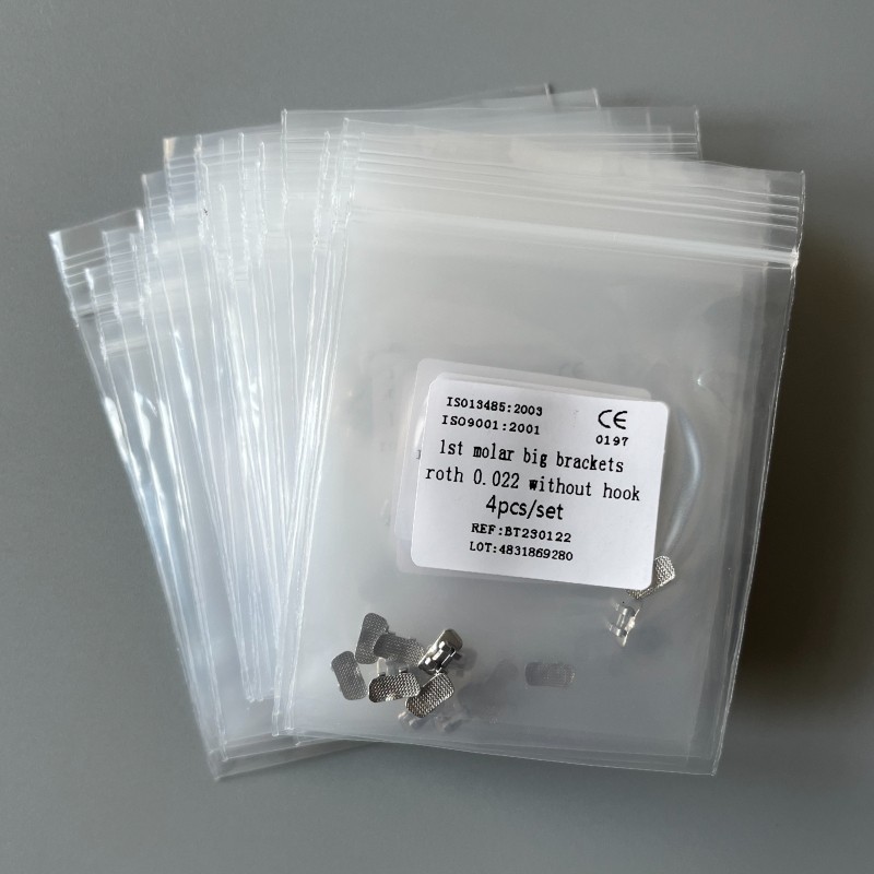 20Sets Dental Orthodontic 1st Molar Wide Big Brackets Roth 022 Without hooks