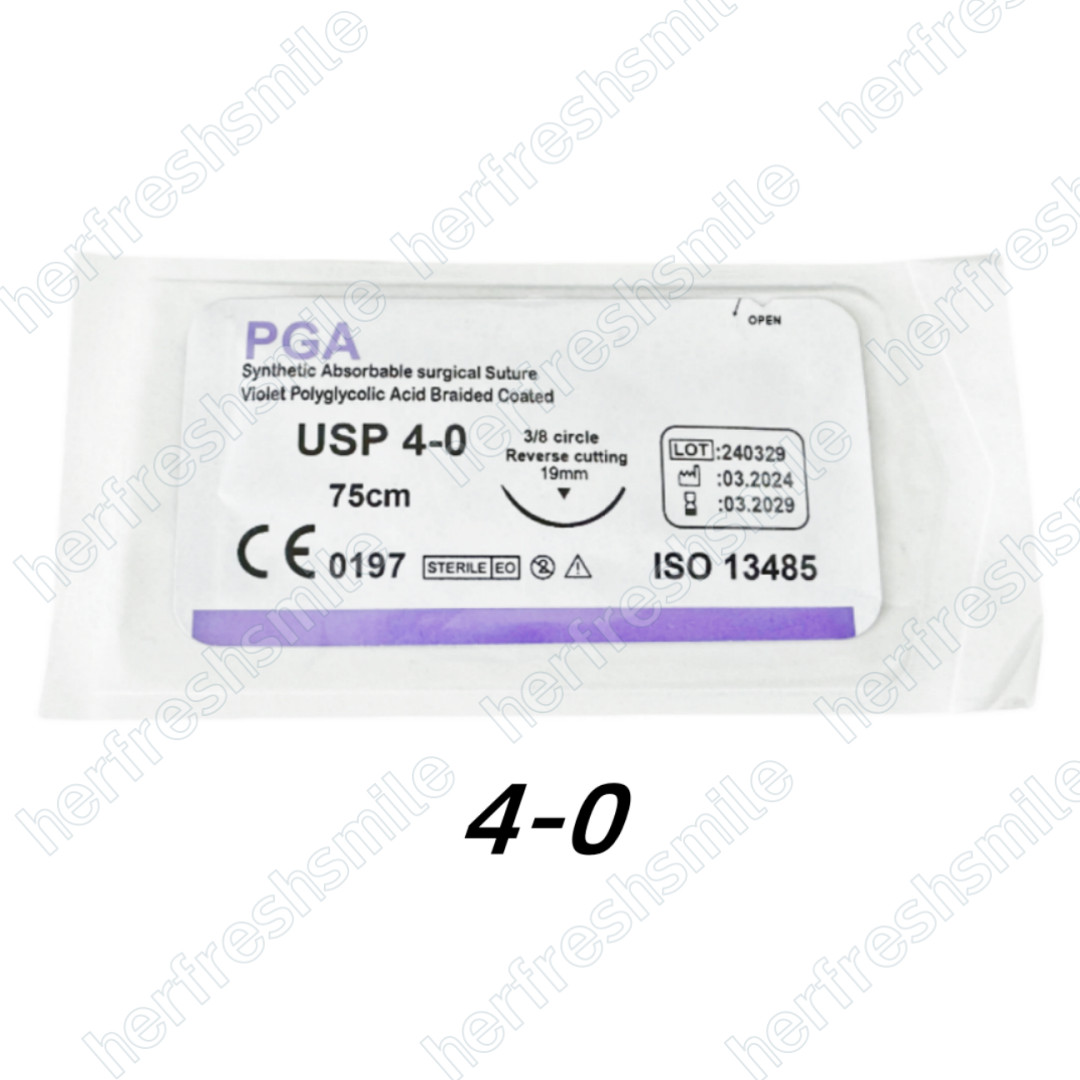 Absorbable Dental Oral Surgical Suture PGA GUT Nylon Silk Natural Needled