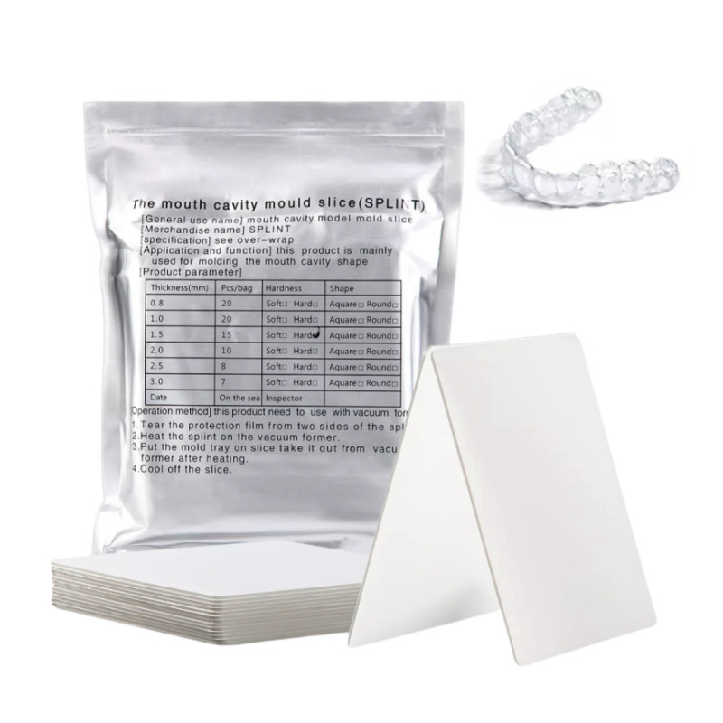 Dental Orthodontic Splint Retainer Vacuum Forming Sheet Soft/Hard 0.8-3.0mm