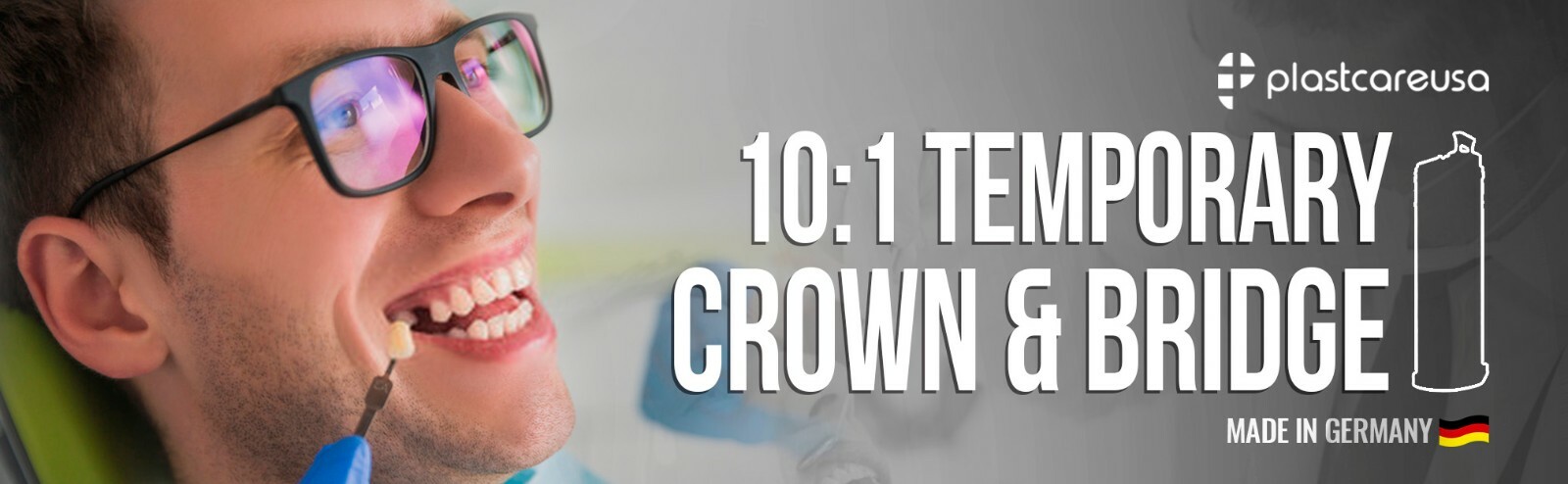 B1 Temporary Crown & Bridge Material 10:1 Dental Impression 76g (Made in GER)
