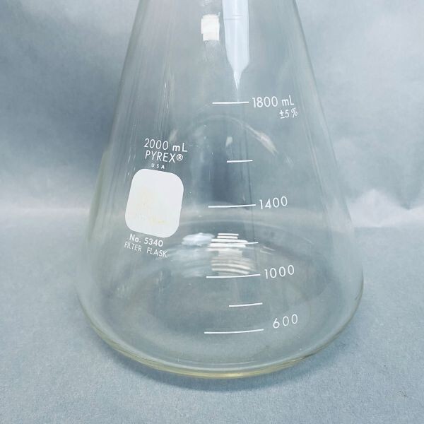 Corning Pyrex Filter Flask Heavy Wall with Sidearm Hose Barb