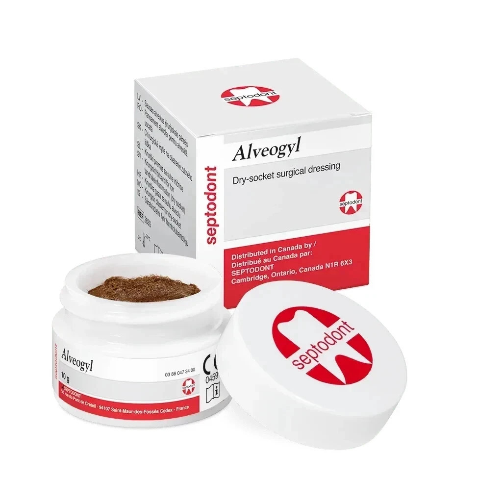 Septodont Alveogyl Paste Dry Socket Treatment Dental Material 10gm Jar