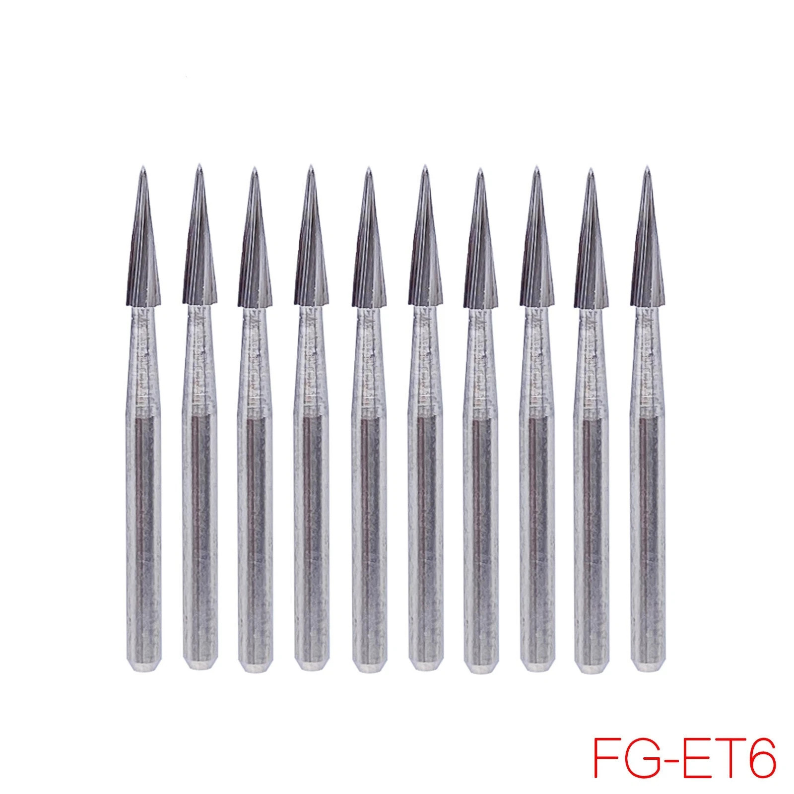 5 Pcs/Pack Dental Finishing Polishing Safe End Taper FG Carbide Burs ET6/ET9