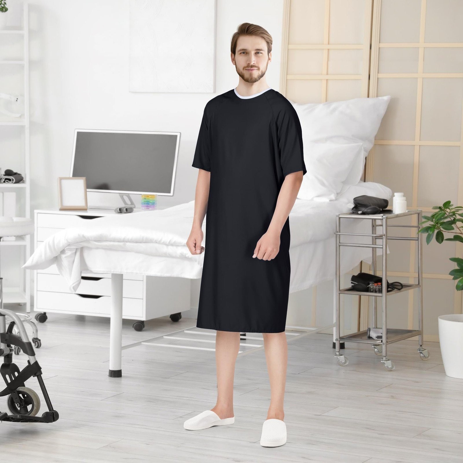 Utopia Care Men’s Hospital Gown Soft and Comfortable Patient Gown…