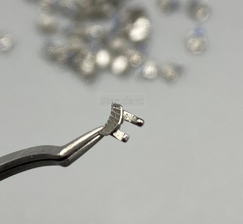 50pcs Dental Orthodontic Brackets metal Braces Mini Roth Slot 022 345 hooks Bulk