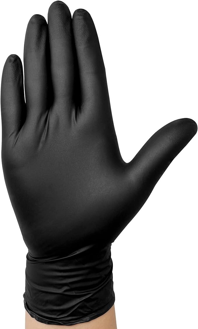 100 Disposable Nitrile Gloves 6 mil Heavy Duty Gloves Cooking Latex Powder Free