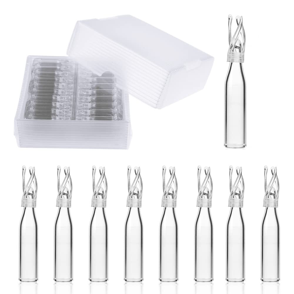 2000x 2mL Autosampler Vials 9-425 Clear,9mm Screw Cap|250ul Vial Micro-Insert GC