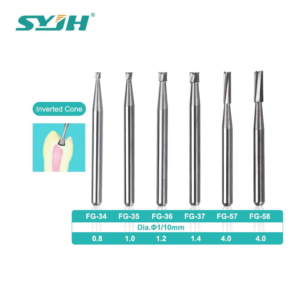 20 Types Dental Round Tungsten Carbide FG Bur For Surgical High Speed Handpiece