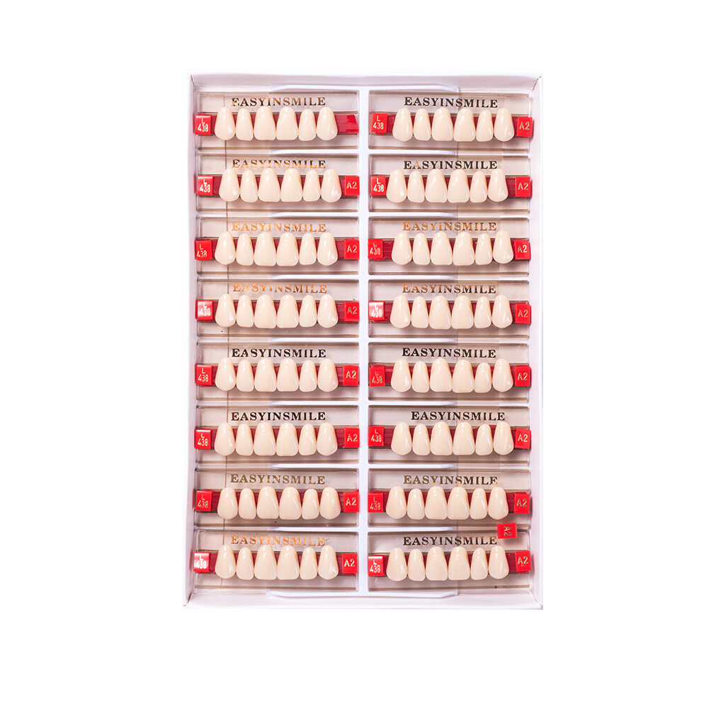 84/96 Dental Synthetic Resin Teeth Full Set /Anterior /Posterior Shade A1/A2/A3