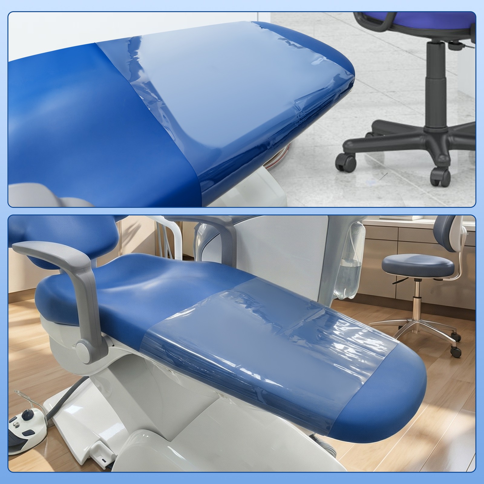 Dental Chair Mat Cushion Foot Pad Dental Seat Unit Dustproof Cover Plastic