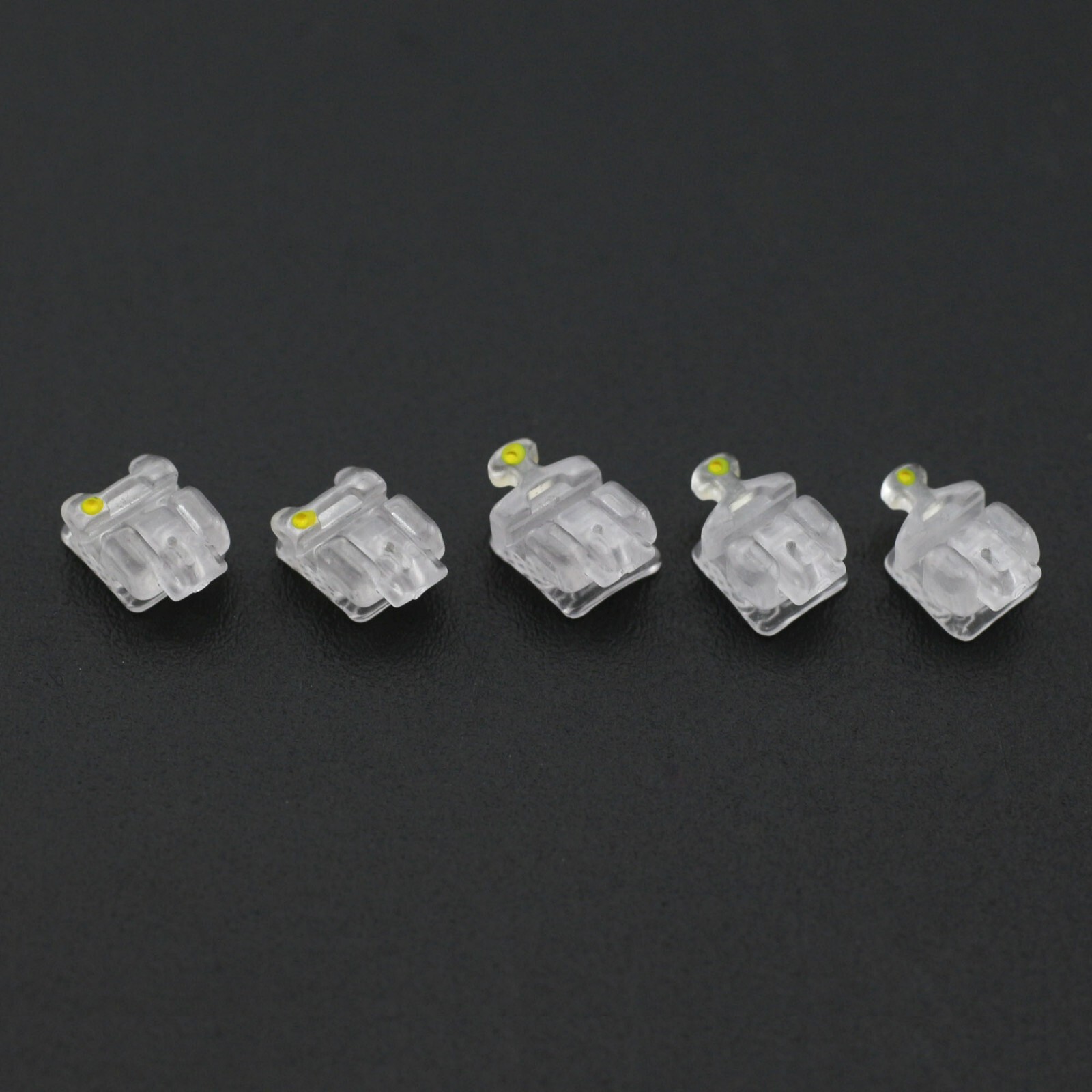 Orthodontic Self-Ligating Brackets Ceramic Braces Clear Roth MBT 022 Damon C 5-5