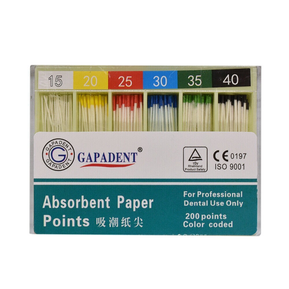 1-10 Box Dental Endo Root Canal Obturating Points/Absorbent Paper Points .02-.06