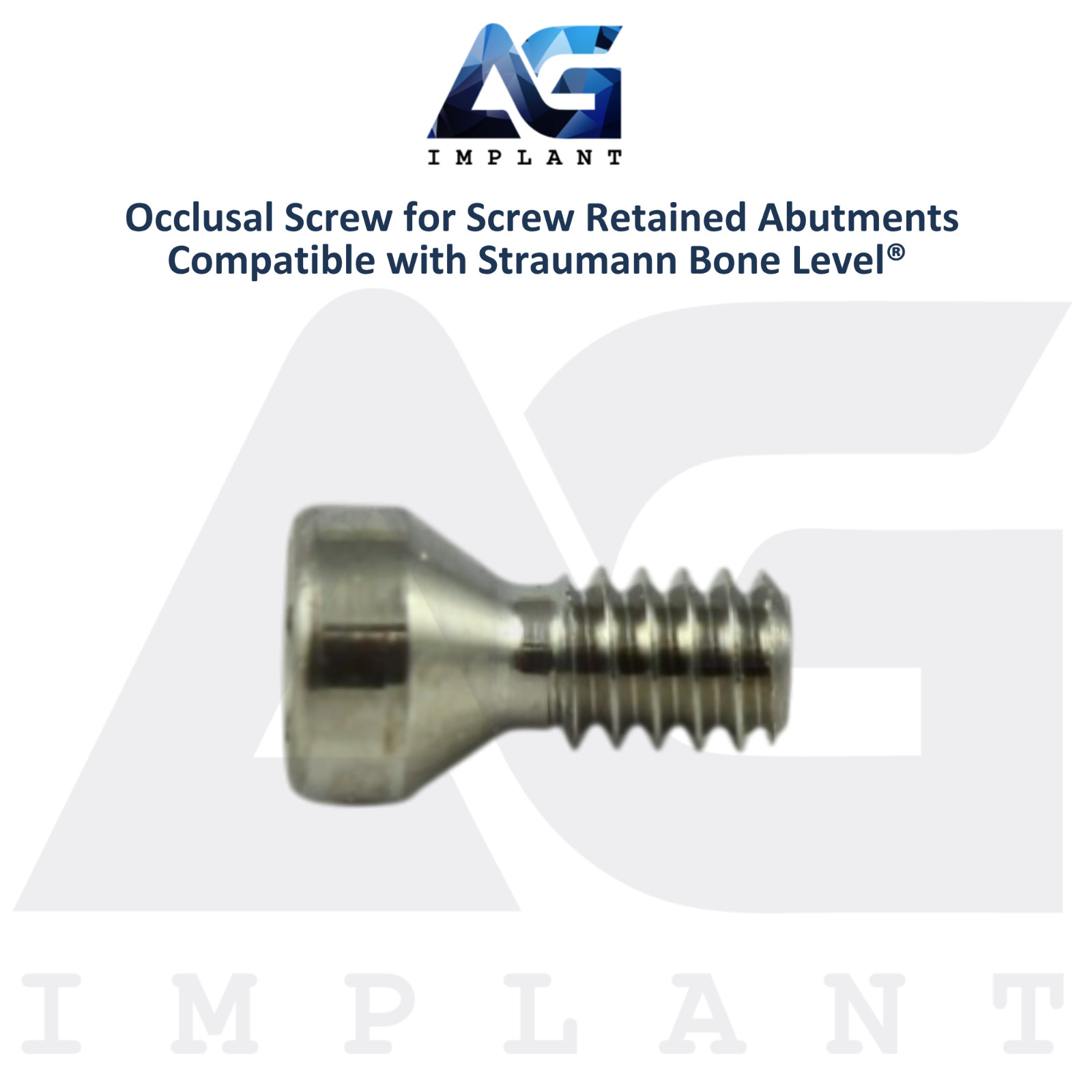 10 Titanium Screw Retained Prosthetics Straumann B0ne Level® Compatible 3.7mm