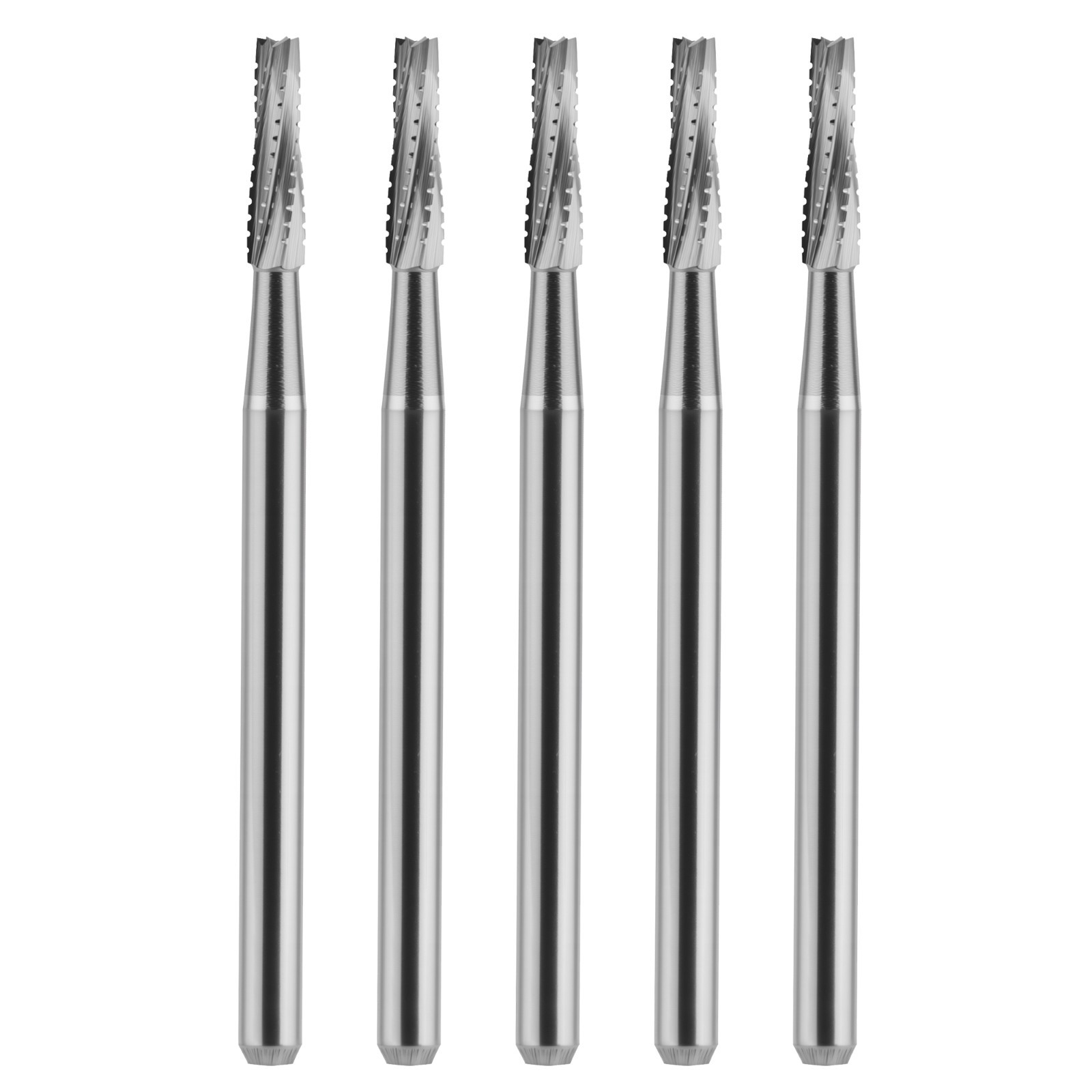 Wave Dental Surgical Burs Carbides FGOS 702L 25mm Length Flat End Taper Crosscut