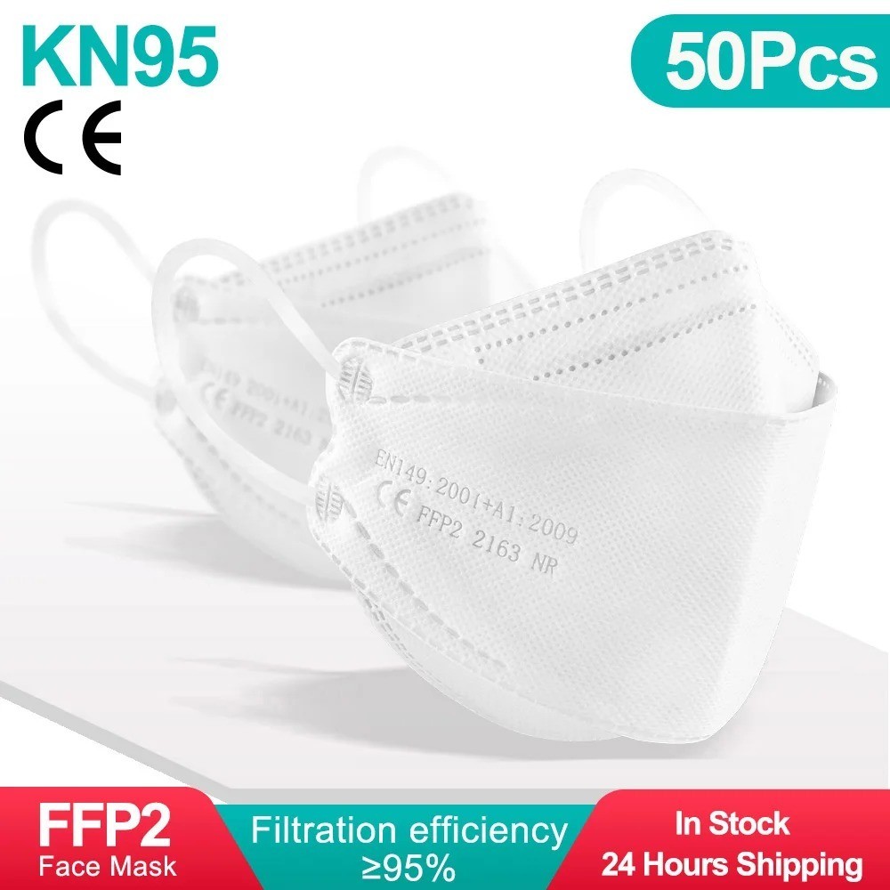 KN95 Face Mask Disposable Adults – 10 Pack 5 Layer Protection Adjustable KN95