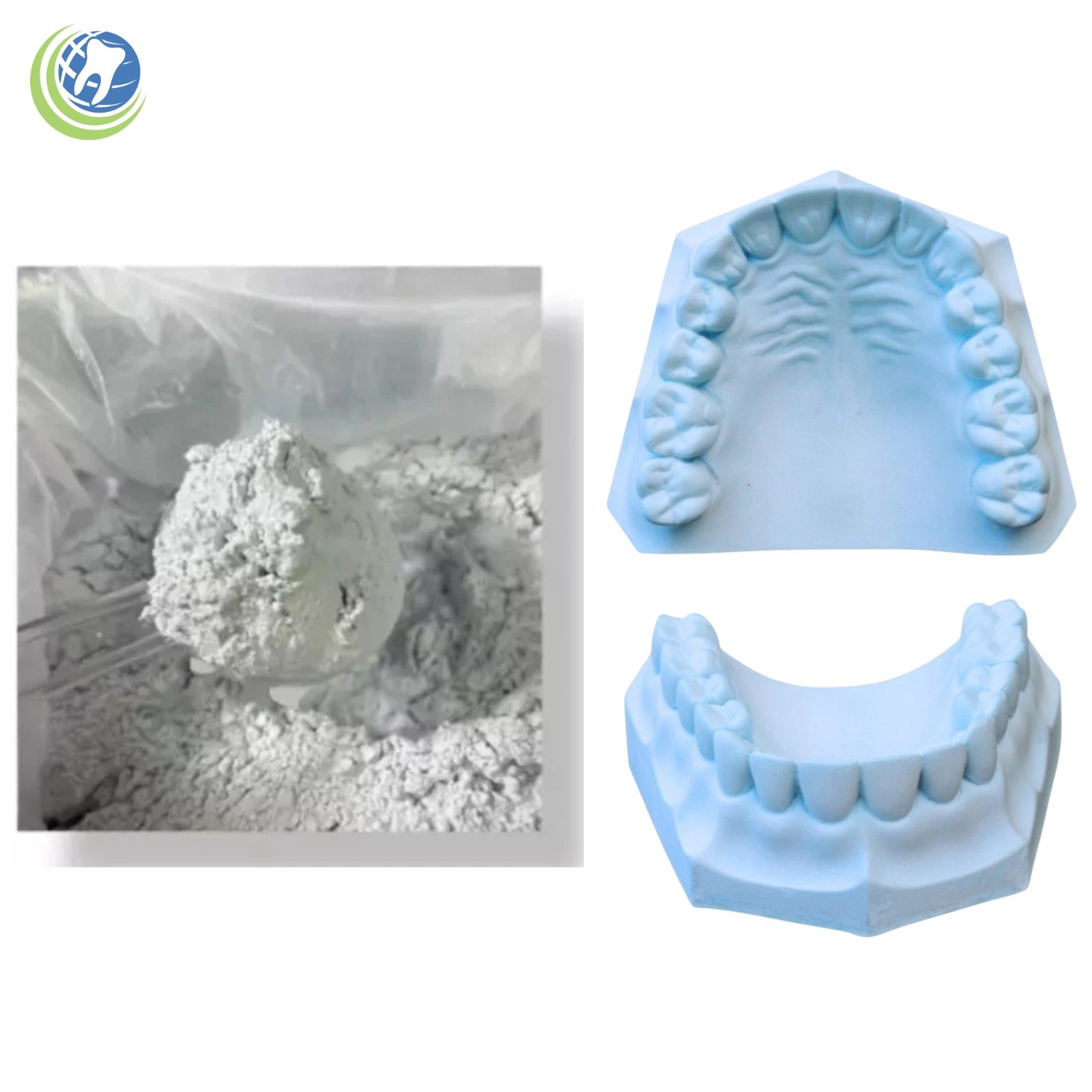 DENTAL GYPSUM DIE STONE TYPE IV BLUE HIGH STRENGTH COMPOUND LOW EXPANSION 3 Lbs