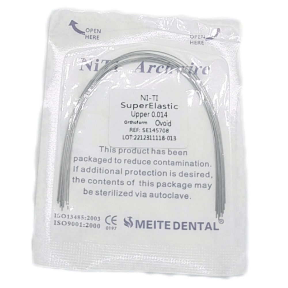 10 Bolsas Arcos de Ortodoncia Dental Redondos Niti Arco de Alambre Su