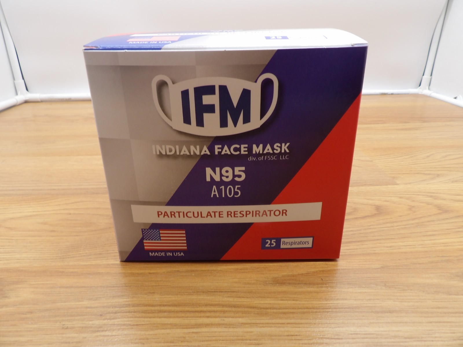 Box Of 25 Indiana Face Mask N95-NEW IN BOX-MADE IN USA-FAST FREE SHIPPING!