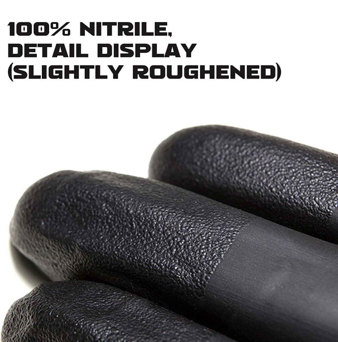 Disposable Nitrile Gloves Industrial / Medical Black Latex & Powder Free BluZen