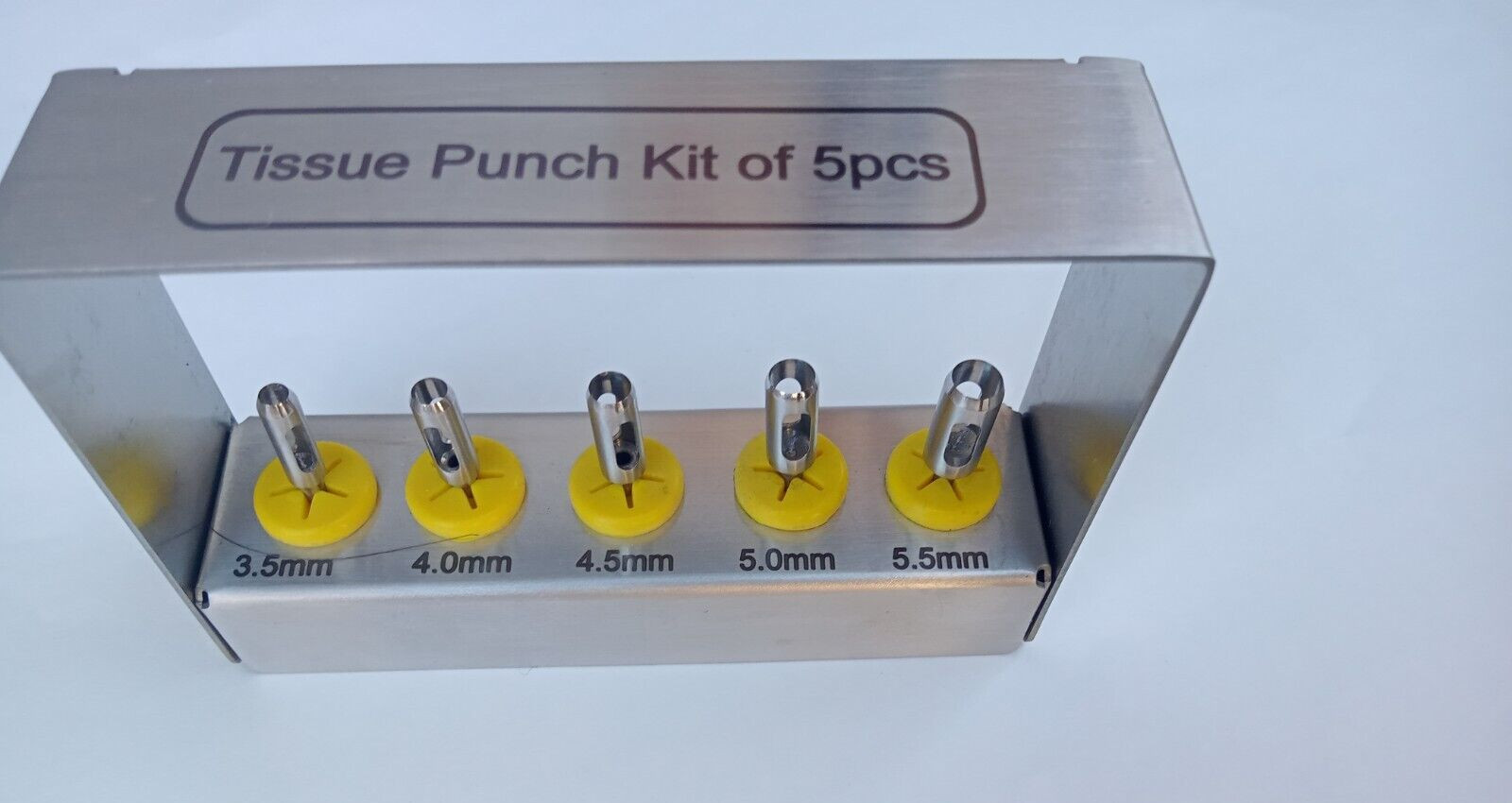 5 Pcs Dental Implant Tissue Punch Kit set Surgical Surgery With Box Holder CE