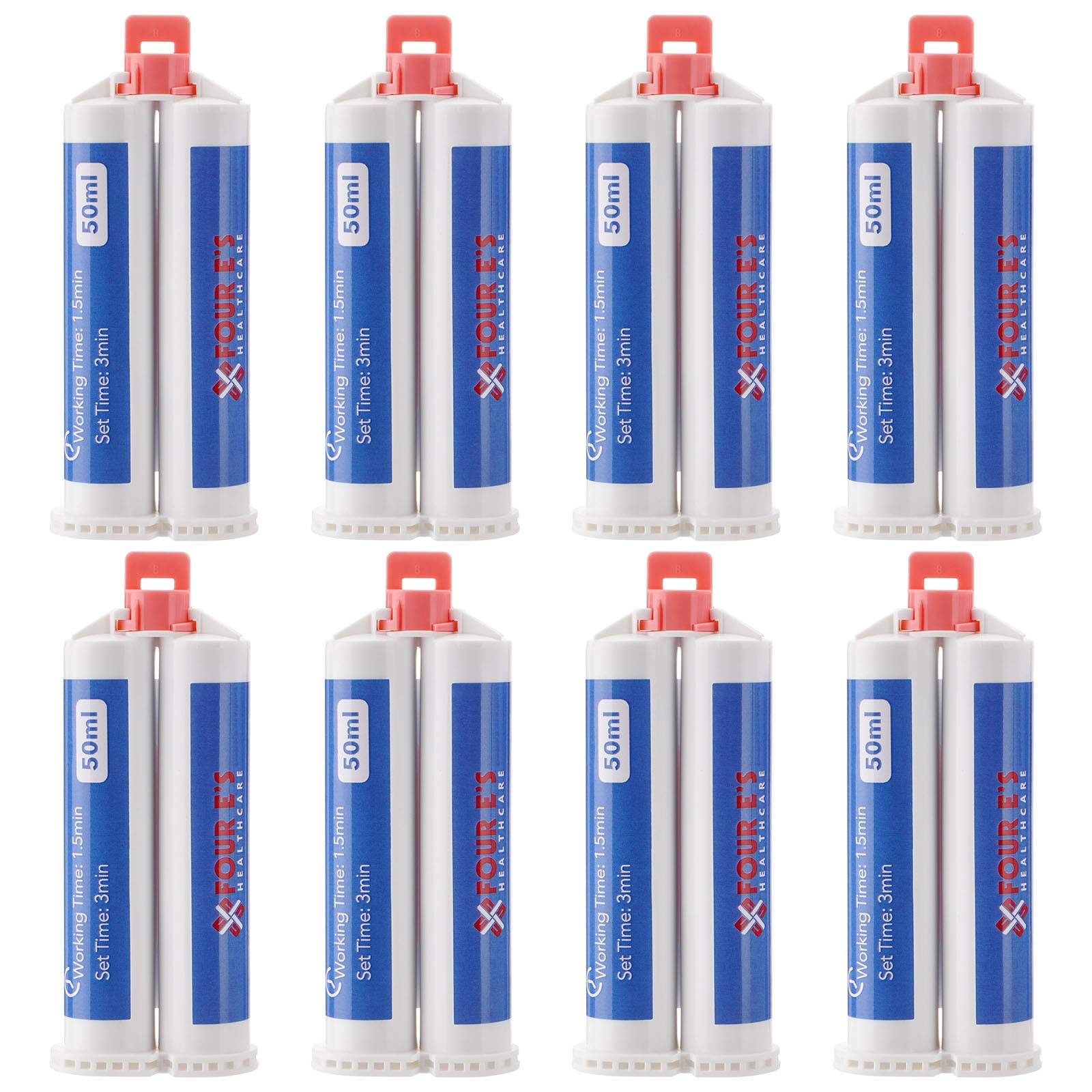 24x Dental Light Body Fast Rapid Set Impression Material 50mL Cartridges VPS PVS