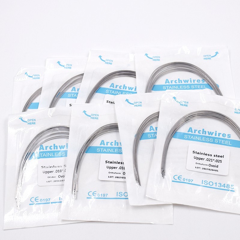 Dental Stainless Steel Arch Wire Round/Rectangular Ovoid/Natural/Square Form