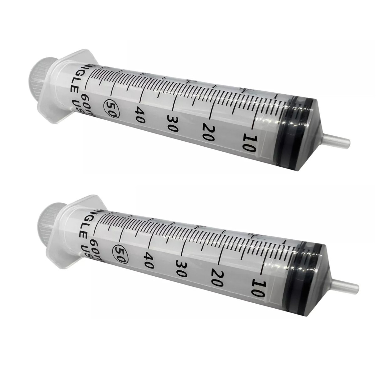 3x 60ml/2oz Plastic Syringe Sterile Plant Water Animal Feeder Individual SEALED
