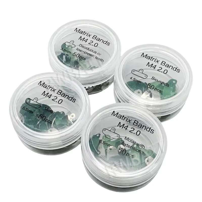 Dental Non-Stick Matrix Bands PTFE Coat Sectional Contoured Metal Matrices Band