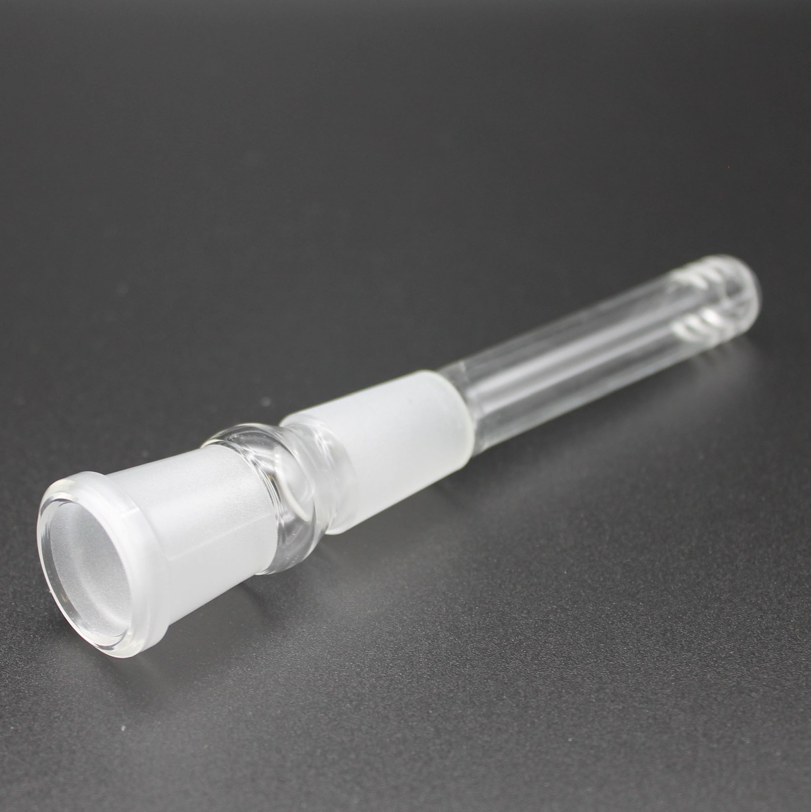 Clear Pyrex Borosilicate Lab Glass 18mm / 18mm Downstem (2.5-7″)