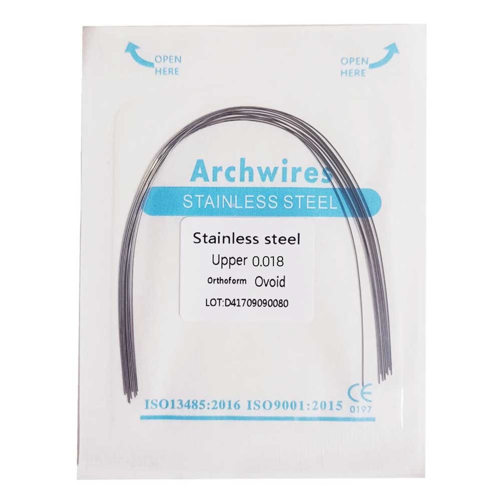 Dental Orthodontic Stainless Steel Round Arch Wire Ovoid Form 10pcs/pack