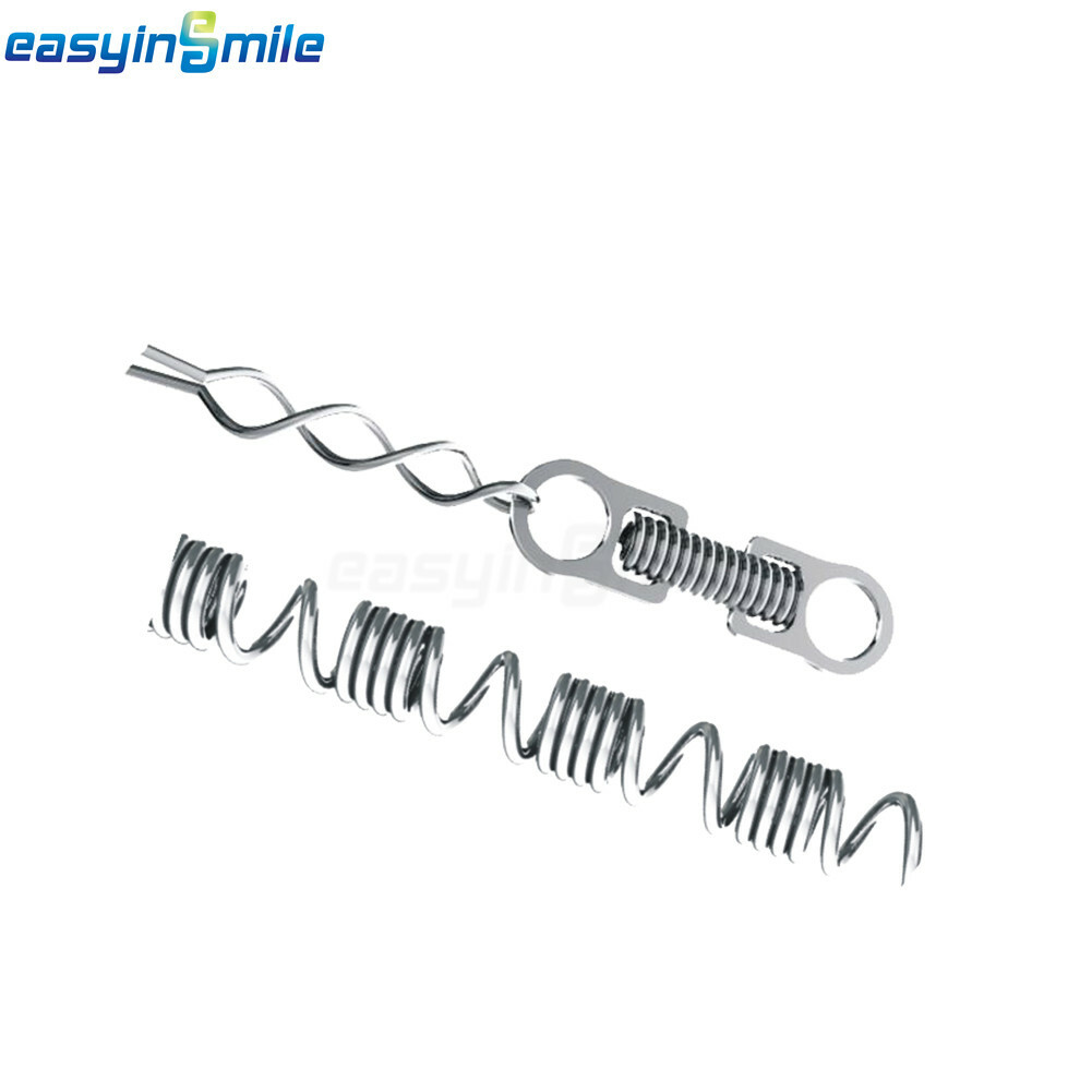10pc Dental Orthodontic stop Lingual Buttons Crimpable Hooks Long/Short/left/Rig