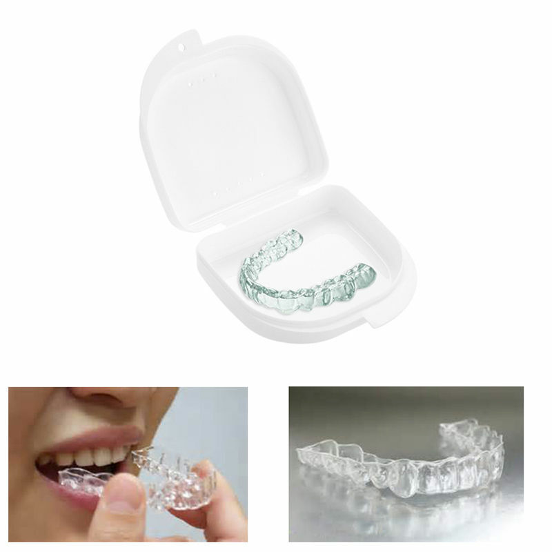 Teeth Dental Orthodontic Retainer Case Box Denture Sport Mouth Guard Storage