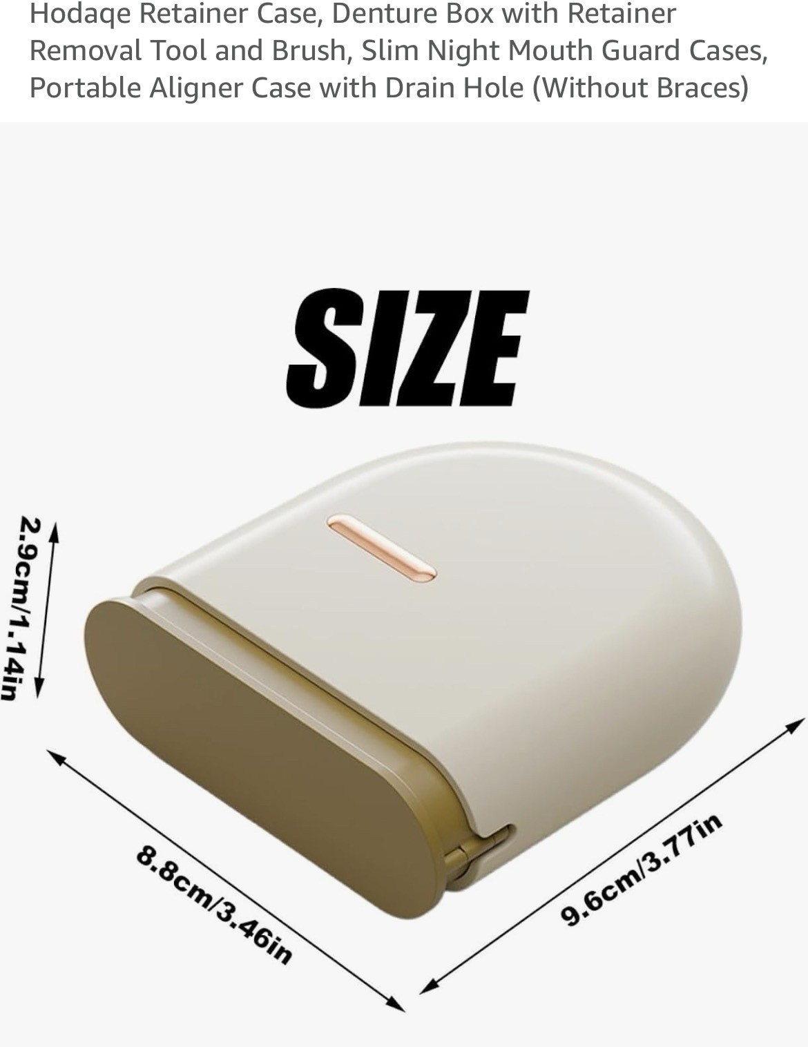 Retainer Case, Denture Box, Slim Night Mouth Guard Cases