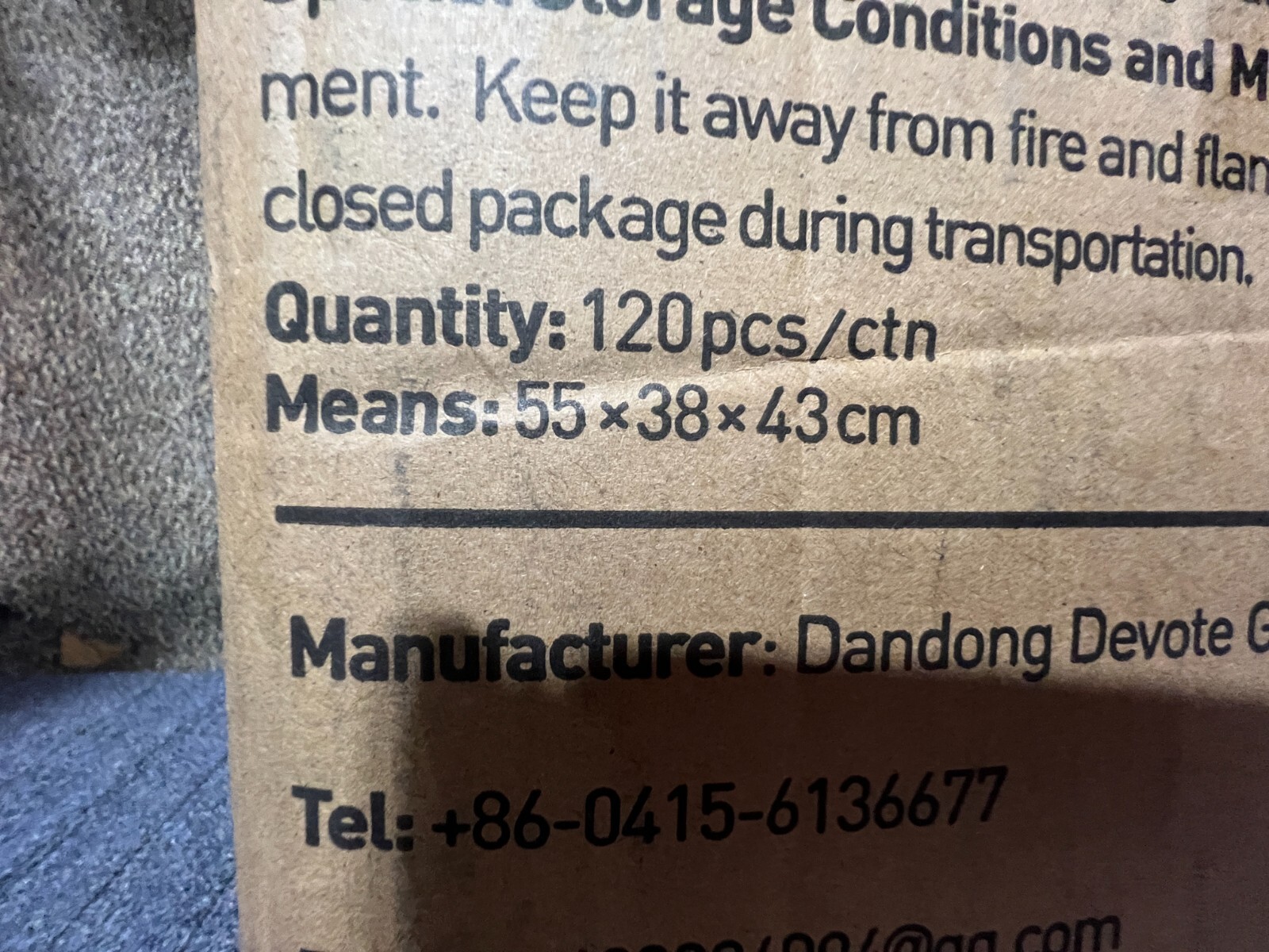 QTY 120 Dandong Devote Isolation Gown Size 180 XL Single Use