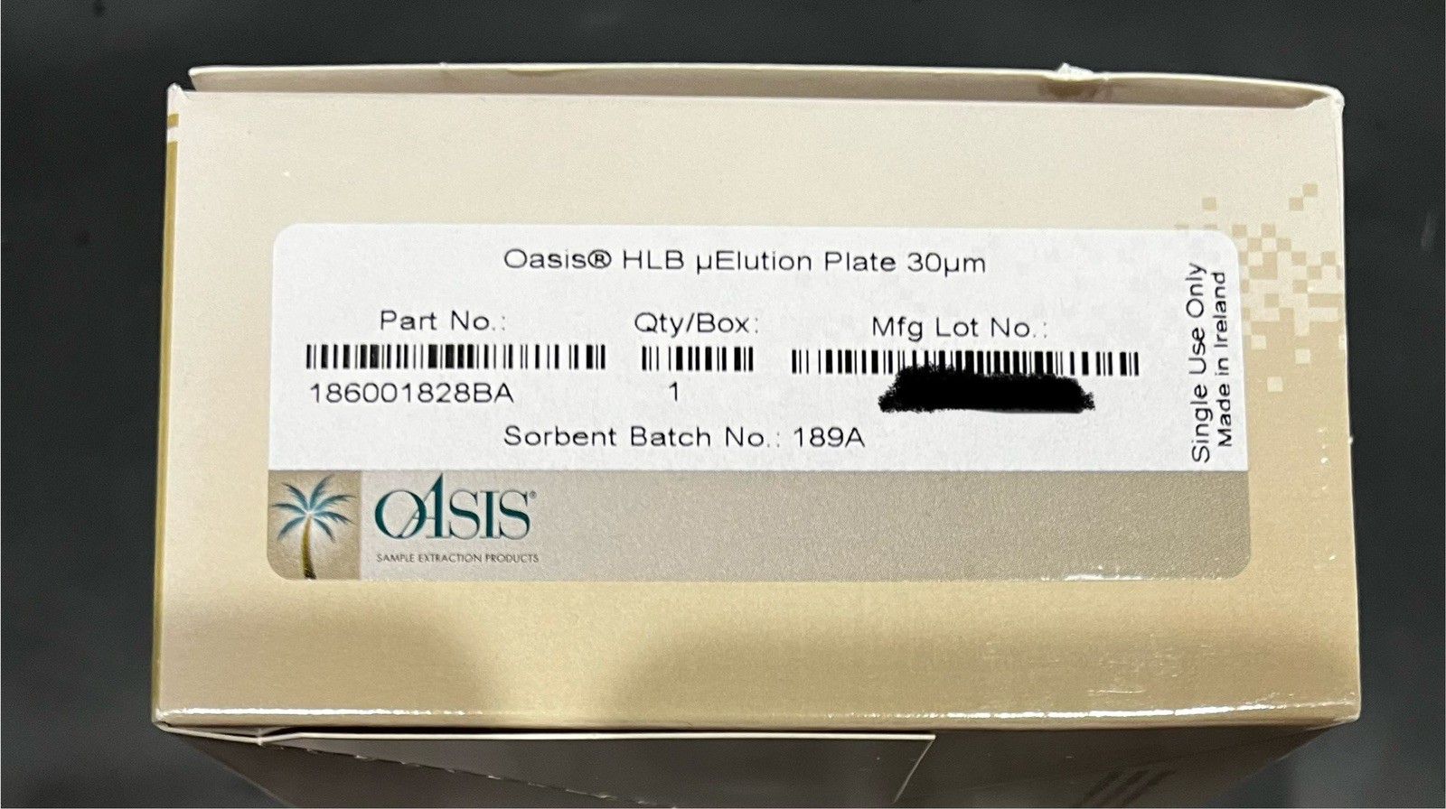 NEW! Oasis HLB 96-well Plate, 30 mg Sorbent per Well, 30 µm, 1/pk
