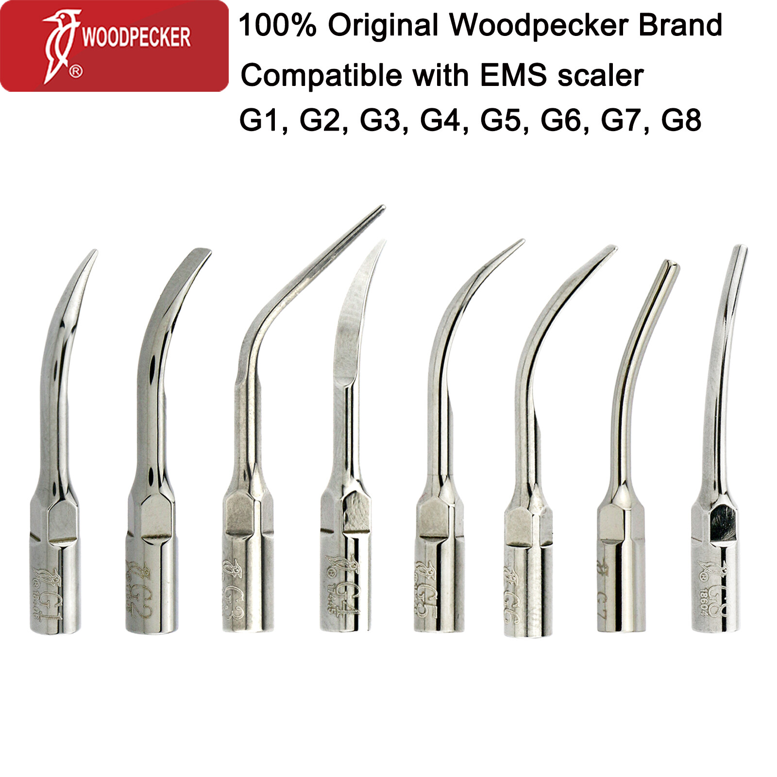 Woodpecker Dental Ultrasonic Piezo Scaler Tips Endo Perio DTE SATELEC NSK EMS