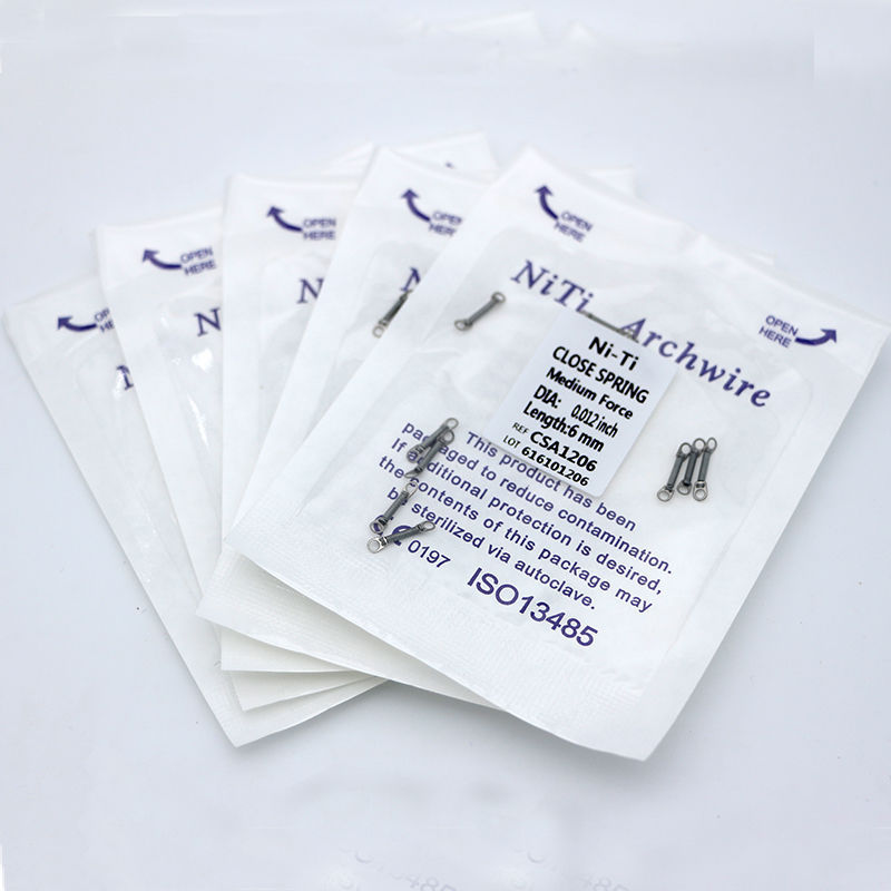 5 Packs 10Pcs/pack Dental Orthodontic Niti Close Spring 6 Sizes Ce Approved