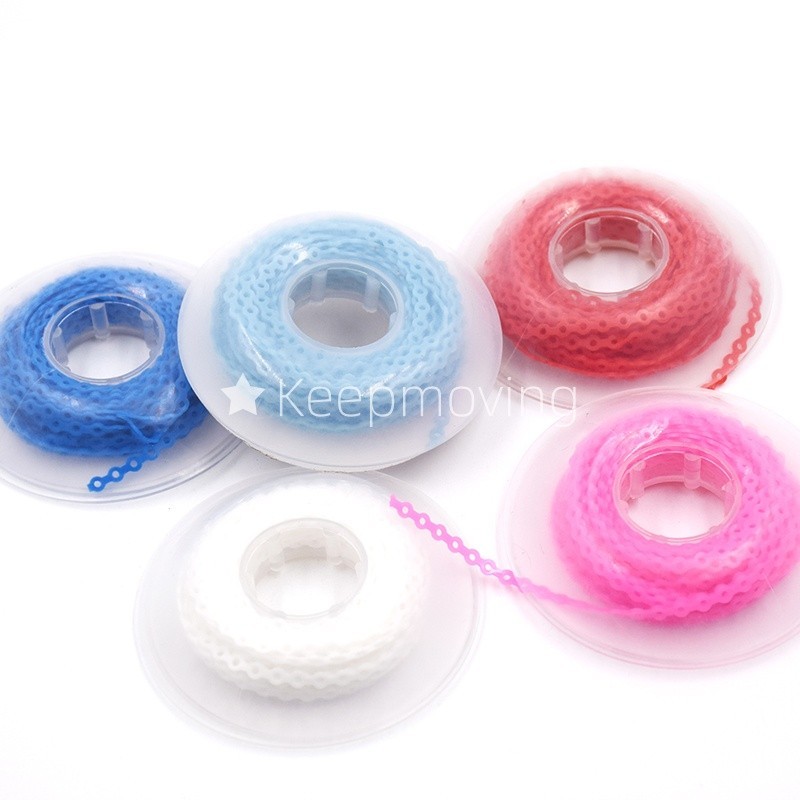 Dental Orthodontic Power Chains Elastic Rubber Braces Bands Short/Long/Close
