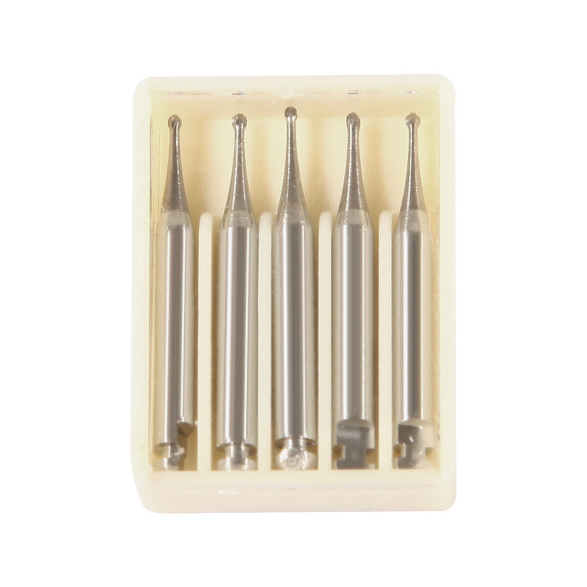 5 Pcs/Box Dental Tungsten Steel Carbide Burs RA1-8 Round For Low Speed Handpiece