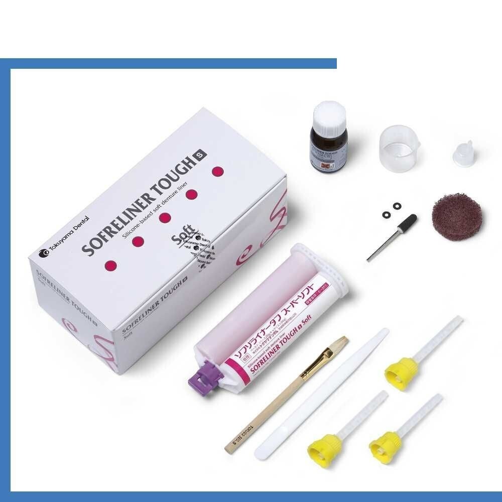 TOKUYAMA Dental silicon Sofreliner Tough Chairside Soft Denture Reline.