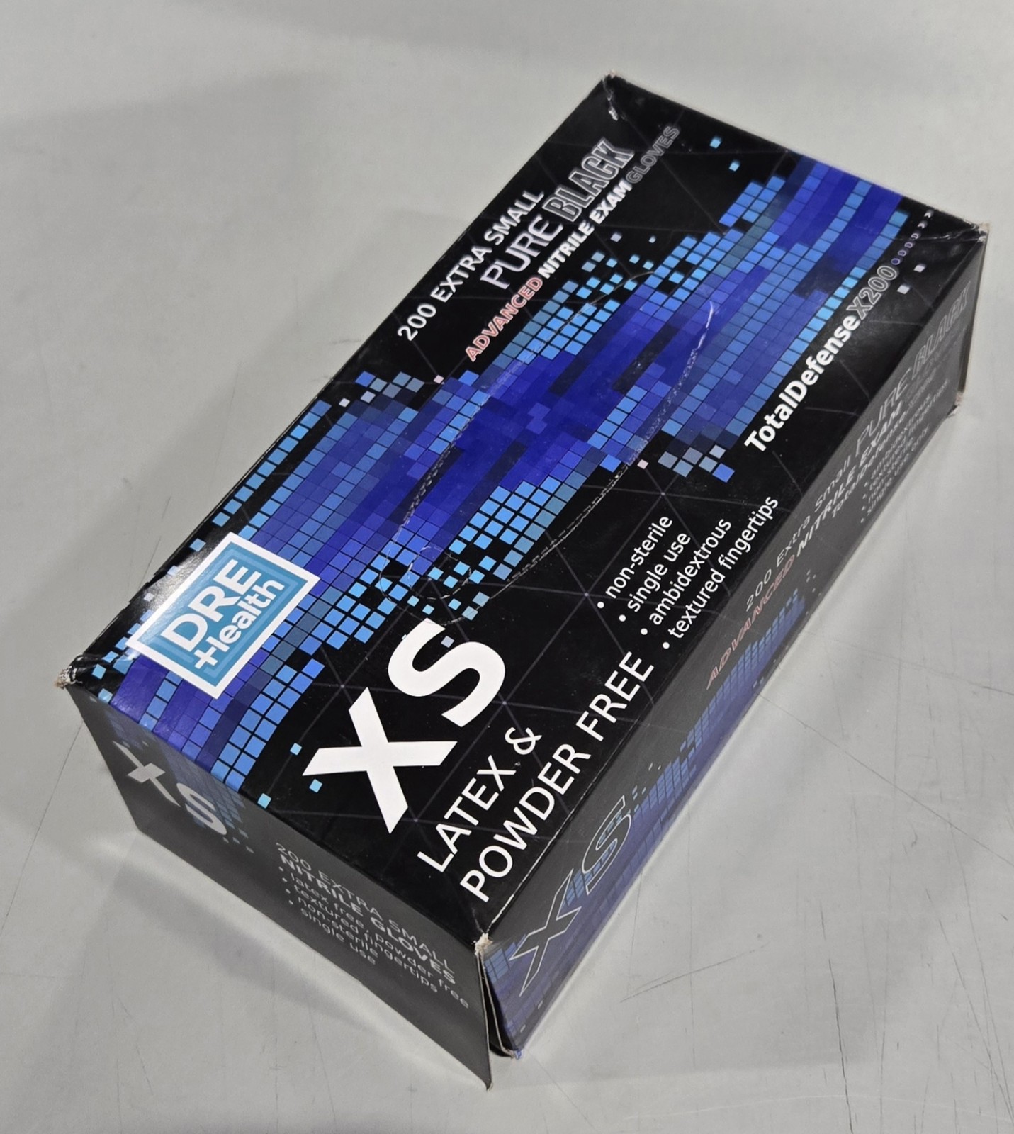 GENERIC NITRILE EXAM GLOVES BLACK 200CT SIZE: XSMALL – BLACK