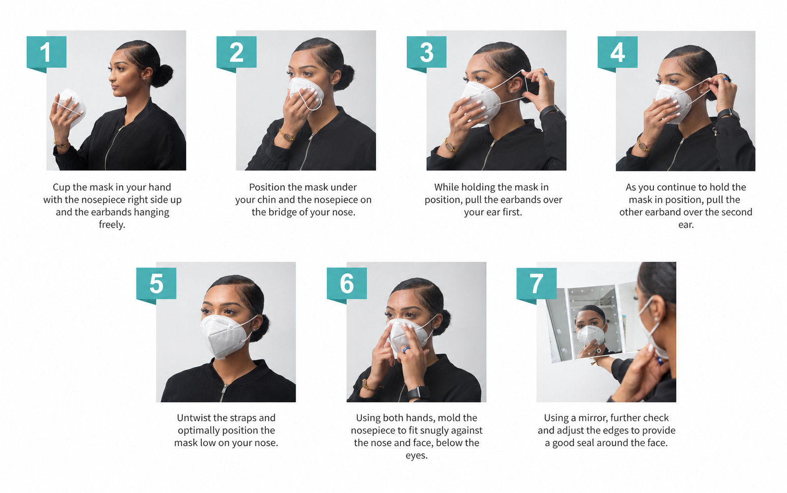 30 KN95 5-Layer Face Mask Individually Wrapped Soft Skin-Friendly Low Resistance